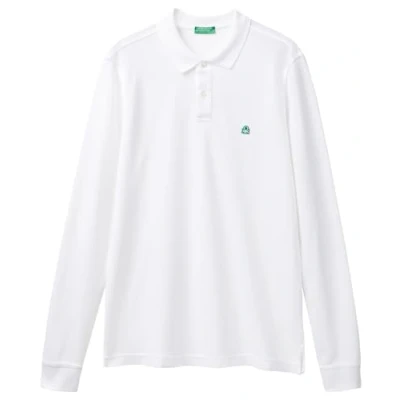 Image of United Colors of Benetton Men&#039;s Polo Shirt M/L 3089j3204, White 101, S