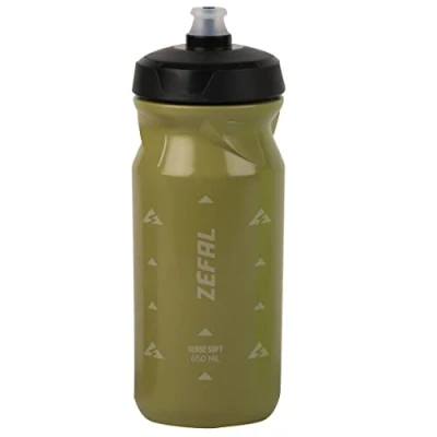 Image of ZEFAL Sense Soft 65 Water Bottle, Olive Green, 650ml