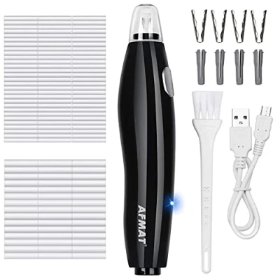Image of Electric Eraser for Artists, AFMAT Rechargeable Kit,140 Refills Drafting, Pencil Battery Operated Drawing Pencils, Crafts, Arts
