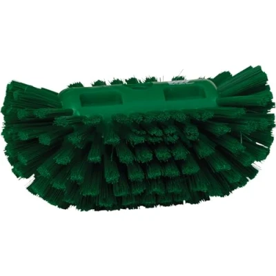 Image of Vikan Brush,Tank,Medium,5.5&quot;,PP/PBT,Green, 7039