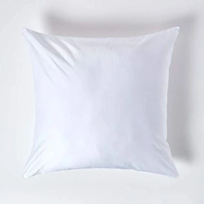 Image of HOMESCAPES 1000 Thread Count Egyptian Cotton White 80 x cm Pillowcase Euro Size Luxury Pillow Case
