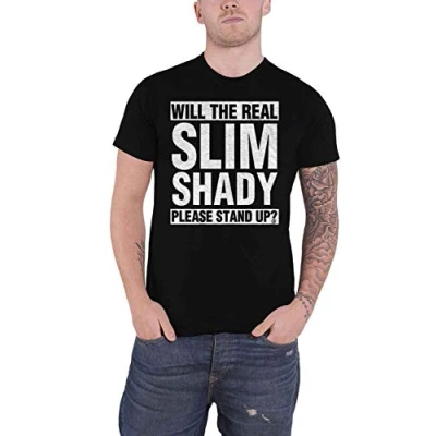 Image of Eminem Men&#039;s The Real Slim Shady T Shirt Black