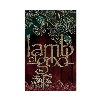 Image of Lamb Of God Ashes The Wake Textile Poster (One Size) (Brown/Green)