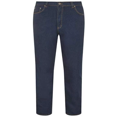 Image of KAM Big &amp; Tall Indigo Regular Fit Stretch Jeans Men&#039;s