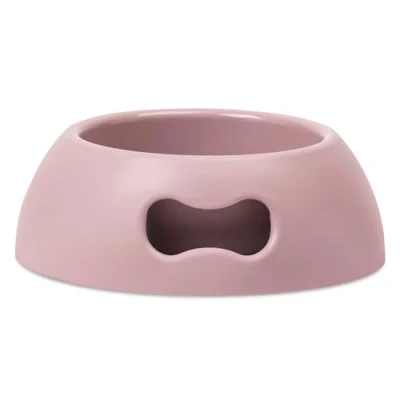 Image of United Pets Pappy Medium Dog Bowl, EcoFriendly, Italian Design, Made in Italy, Pink, Bowl for Dogs, Capacity 1100ml (39 oz)