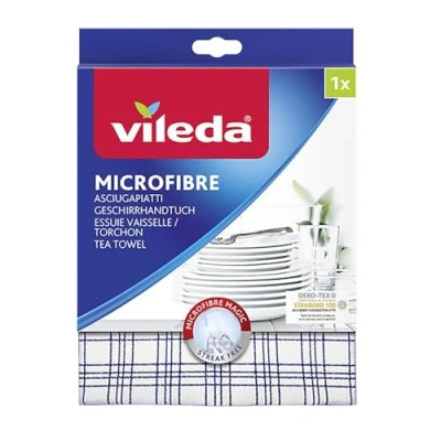 Image of Vileda Microfibre Dishcloth with 2 in 1 Function (Assorted Colour)