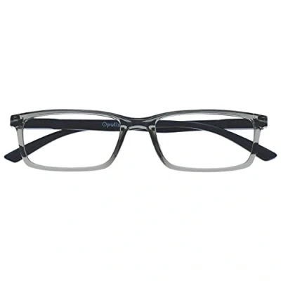 Image of OPULIZE See Blue Light Blocking Glasses Narrow Frame Reduces Glare Anti Headaches Improve Sleep Computer Gaming Grey Mens Womens B9 7