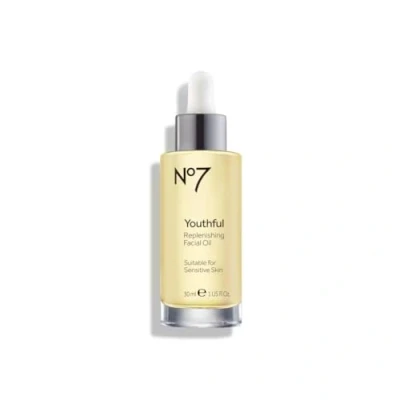 Image of Boots No7 Youthful Replenishing Facial Oil 30ml FOR ALL SKIN TYPES GIVES MORE RADIANT LOOKING IN 4 WEEKS