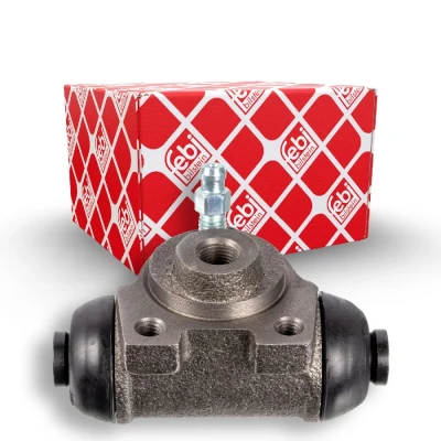 Image of 7701041021, 8671020607 Brake Cylinder FEBI BILSTEIN 102712 20,5mm Rear Axle Left, Right Cast Steel PEUGEOT: 306 Hatchback, 106 II Hatchback