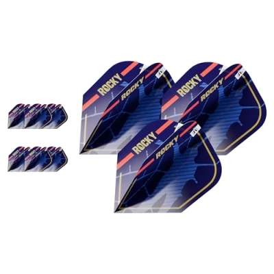 Image of TARGET Darts Josh Rock Gen 1 Pro Ultra Dart Flights, 9 Pack NO.6 Shape Flights Professional Accessories, G1 Flight Set, Multipack Set
