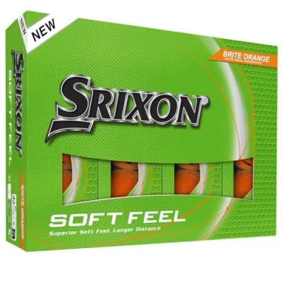 Image of Srixon soft feel BRITE High visibility and ultra golf balls Long distance stable trajectory Controlled spin quick tracking Orange/Red/Green