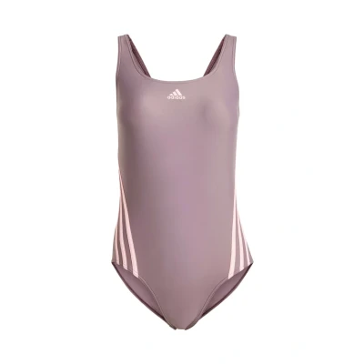 Image of adidas Sportswear 3STRIPES Swimsuit Shadow fig pink spark, Women&#039;s, Size: 28, spark