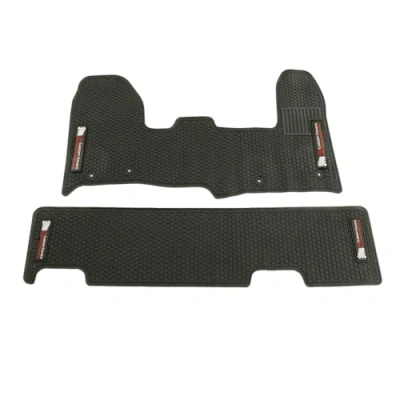 Image of UK Custom Covers To Fit Ford Transit (Automatic) (2018 2023) Full Set Heavy Duty Rubber Floor Mats (Black) RM931 934AD2
