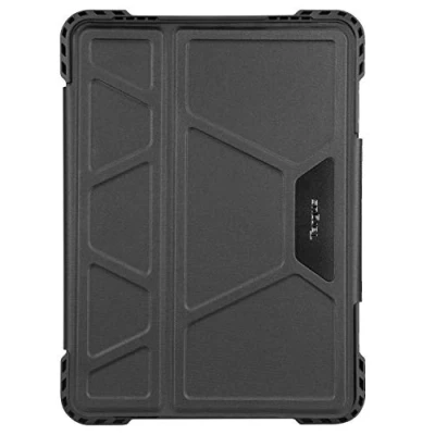 Image of Targus Pro Tek Apple iPad 11 Inch 2nd Gen (2020) and 1st (2018) Rotating Case with Slim TriFold Stand Cover, Stylus Holder, Magnetic Closure, Black (THZ743GL)