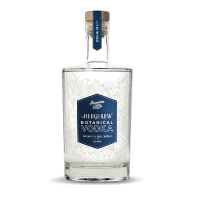 Image of Hedgerow Spirits Botanical Vodka, 40% ABV, Botanicals of Crab Apple, Rosehip, Elderflower, Nettle Leaf &amp; Wildflower Meadow Hay, 70 cl Glass Bottle