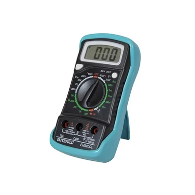 Image of Faithfull DETMULTI Multi Meter with LCD Display,Blue
