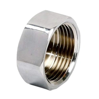Image of 3/4&quot; BSP (25mm diam) Pipe Tube Fittings Chrome Plug Stop End Cap Cover Ending Female
