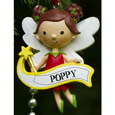 Image of Boxer Gifts Poppy Fairy Decoration, Ceramic, Multi Colour, 7.2 x 5 1 cm