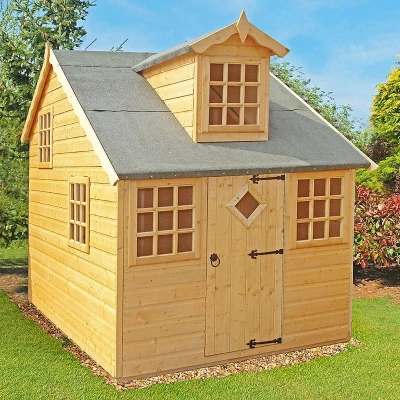 Image of 6&#039; x 8&#039; Shire Cottage Kids Wooden Playhouse (1.79m 2.39m)
