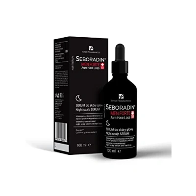 Image of SEBORADIN Men Forte Night Scalp Serum For Against Hair Loss Anti With Caffeine Guarana Vitamins And Thinning Treatment Treatments 100 ml