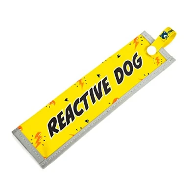 Image of dogkit Reactive Dog Space Awareness Sleeve for Nervous Dogs, Reflective, Waterproof, Double Sided Slip on the Lead