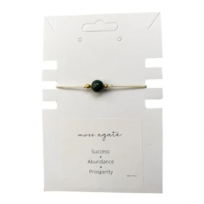 Image of VIE Single Bead Wristlet (Moss Agate)