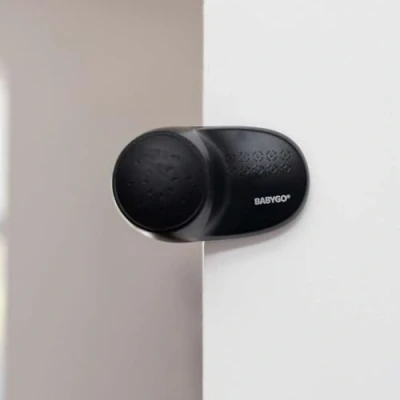 Image of BABYGO® Baby Door Safety Stoppers Anti Slam Guards for Kids Childproof Finger Protectors Child Locks Home 2 Piece Set Black