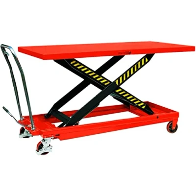 Image of 1000kg Mobile Scissor Lift Hydraulic Lifting Platform Table Trolley Cart Truck