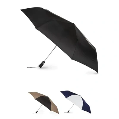 Image of totes Auto Open Close Golf Size Umbrella, Black, One