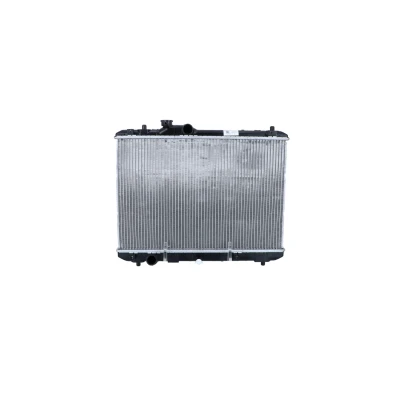 Image of 1770062J00, 1770063J00 Engine radiator NRF 53582 Aluminium 555mm 375mm 16mm with mounting parts Brazed cooling fins SUZUKI: SWIFT 3