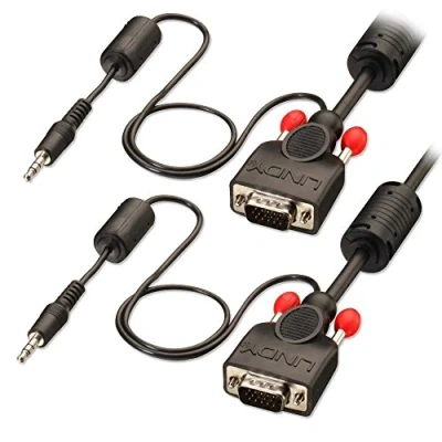 Image of LINDY 2m Premium VGA &amp; Audio Cable