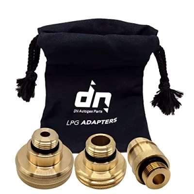 Image of Gomet LPG GPL Autogas Tank Safefill Refill Adapter Set M22 for All Europe ACME DISH EURONOZZLE with a Bag