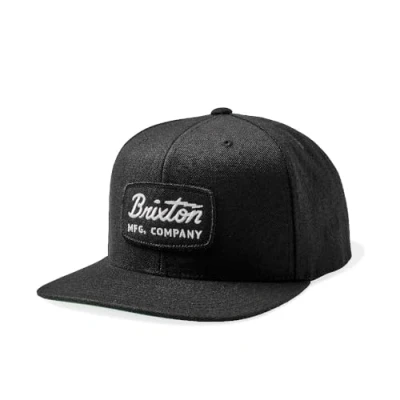 Image of Brixton Men&#039;s Jolt Snapback Baseball Cap, Black/White, One Size