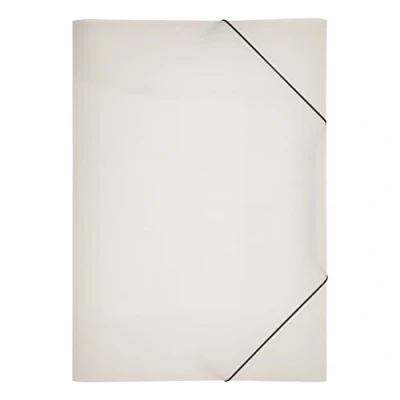Image of Pagna Lucy Colours Folder with Elasticated Fasteners A3 Polypropylene 3 Inside Flaps Transparent