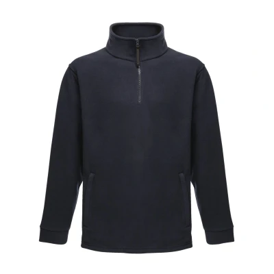 Image of Regatta Mens Thor Overhead Anti Pill Fleece Top (Dark Navy) Size Small