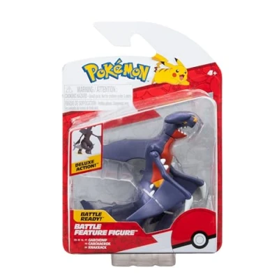 Image of Pokémon Garchomp Battle Feature Figure 4.5 Inch Ready with Tail Swing Attack