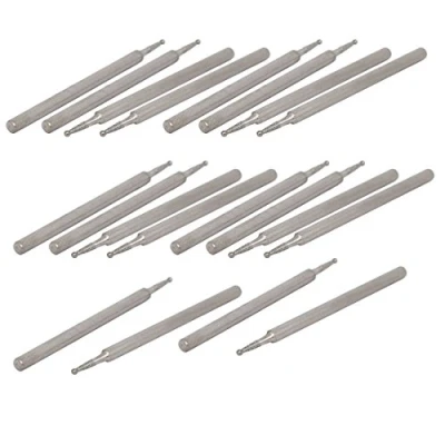 Image of Sourcingmap 2.35mm Shank 1mm Dia Diamond Head Ball Shaped Grinding Mounted Point Bit 20pcs