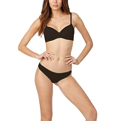 Image of DKNY Women&#039;s Litewear Wirefree Bra T Shirt, Black, 34C