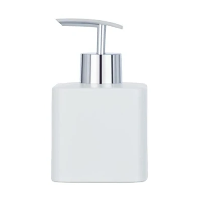 Image of WENKO Hexa White Liquid Soap Dispenser Capacity 0.29 L, Ceramic, 8.5 x 7.5 13 cm