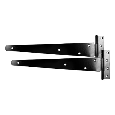 Image of Timco Pair of Medium Tee Hinges Black (Size 15&quot; 1 Each)