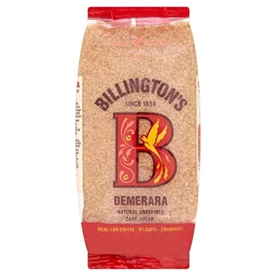 Image of Billington&#039;s Natural Demerara Unrefined Cane Sugar (500g) Pack of 6