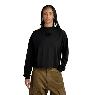 Image of G Star MOCK Loose Long sleeved top, Women&#039;s, Size: XL, Black