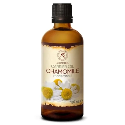 Image of Chamomile Oil 100ml Matricaria Chamomilla Natural Blossom Extract Carrier Base Care for Face Nails Hands Hair Massage Body