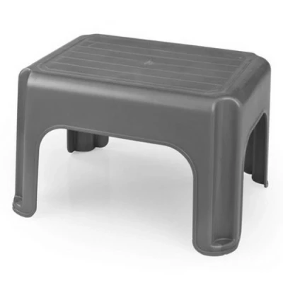 Image of Whitefurze Stool, Plastic, Silver, 40 cm