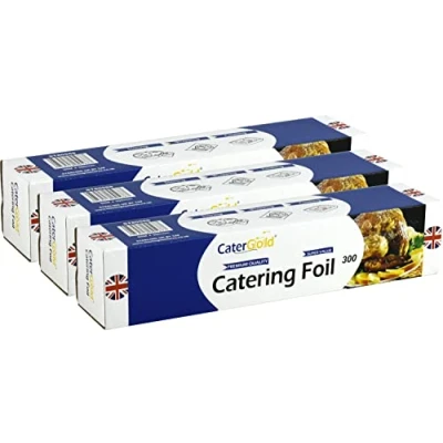 Image of Premium Aluminium Catering Kitchen Wrapping Baking Tin Foil (60M x 30cm) Set of 3 (3)