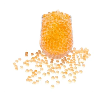 Image of KONFEN Water Beads 20000Pcs Gel Soil, Orange Balls Jelly Crystal Ball Absorbing for Vases, 100g 7 8mm Vase Fillers Home Decorations (Orange)