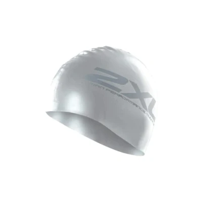 Image of 2XU Silicone Swim Cap Silver