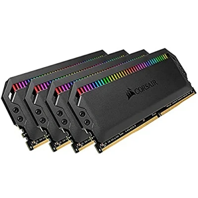 Image of Corsair, CMT32GX4M4D3600C18 DOMINATOR PLATINUM RGB 32GB (4x8GB) DDR4 3600 (PC4 28800) C18 1.35V Desktop Memory Black