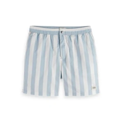 Image of Scotch &amp; Soda Swimshorts Stripes Light blue size XL