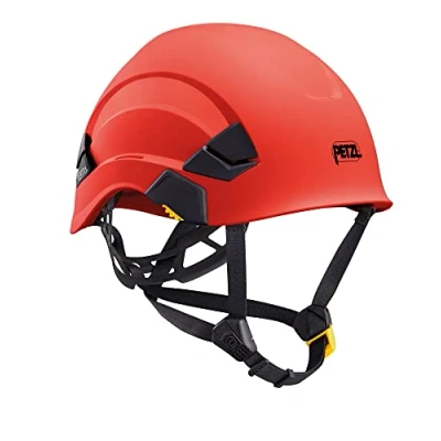 Image of PETZL H43414 VERTEX Universal Helmet with Dual Chin Strap without Ventilation, Red